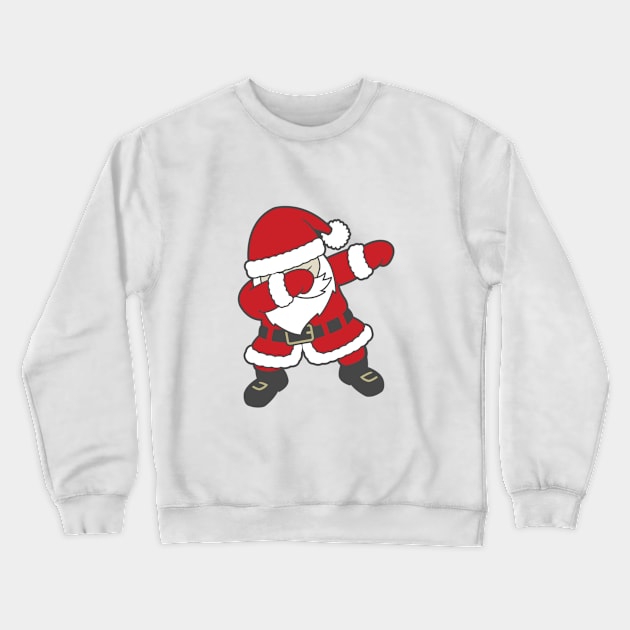 Dabbing Santa Crewneck Sweatshirt by Honu Art Studio